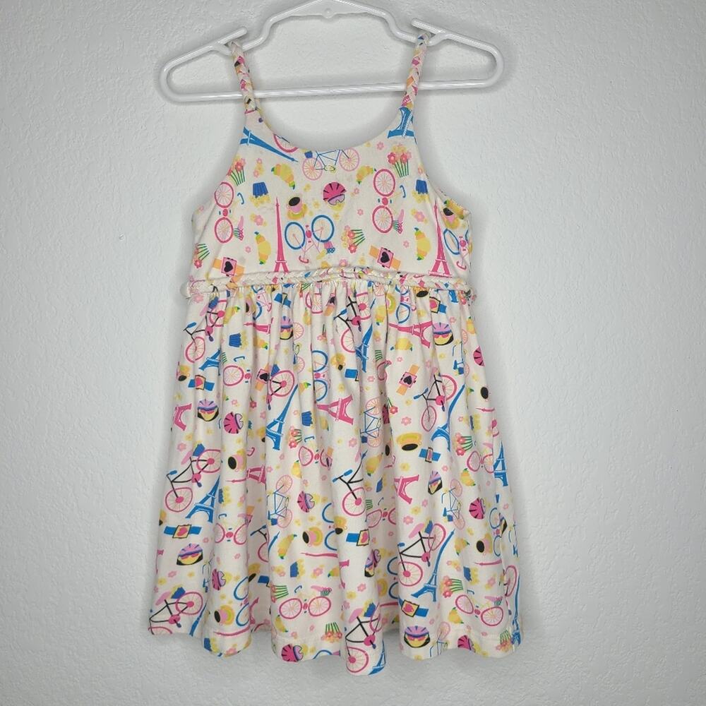 La Fleur & La Papillion Girls French Sleeveless Spaghetti Strap Sundress 4T